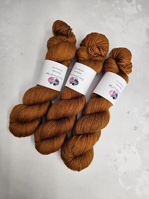 Highland Wollgarn, 4-fädig, Fingering Gewicht, 100 g, TABAK - Bild 1 von 4