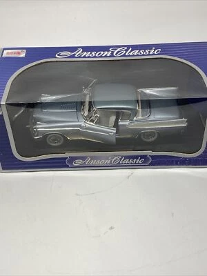 1957 STUDEBAKER GOLDEN HAWK, Die Cast Metal Model Car Gunmetal blue SCALE: 1/18 - Image 1 of 3