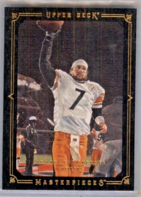 2008 UD Masterpieces Framed Black Ben Roethlisberger #7 PITTSBURGH STEELERS - Image 1 of 2