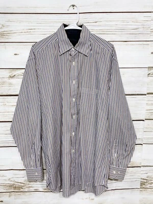 Camisa Para Hombre Enzo Montovani L Multicolor Rayas Abotonada Hecha en Italia  Foto 1 de 4