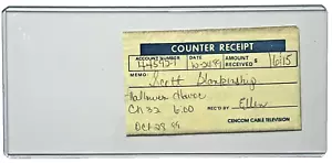 NWA Halloween Havoc 1989 PPV Cable Company Receipt 10/1989 wcw jcp VINTAGE retro - Picture 1 of 2