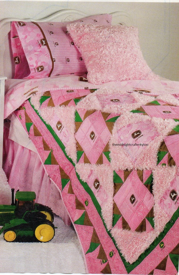Girls Love Tractors Too Quilt Pattern Pieced SH - Image 1 of 1