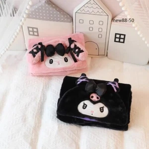 Cartoon Kuromi Melody Hooded Cape Shawl Air Conditioning Blanket Warm Nap Cape - Picture 1 of 4