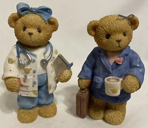 Lot of 2 Enesco Cherished Teddies by P Hillman "Paula" Doctor & "Katherine" Boss - Picture 1 of 13