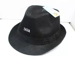 Cappello Fedora Nero Simplicity Line Style FD-200 con Logo Ixia - NUOVO - Foto 1 di 6