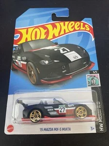 2023 hot wheels black 15 mazda mx-5 miata hw modified 5/5 114/250 - Picture 1 of 5