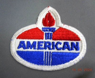 AMERICAN Oil Corp Embroidered Sew-On Uniform-Jacket Patch 3" VINTAGE - Image 1 of 2