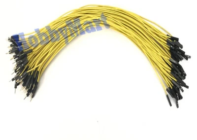 1-Pin DuPont 2.54 Jumper Male to Female Yellow wire for Arduino Breadboard x 20 - Image 1 of 4