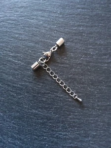 Stainless Steel End Cap Sets for 3.5mm Cord Necklaces & Bracelets (4mm Caps) UK - Picture 1 of 25