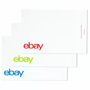 NUEVOS SOBRES DE CHAQUETA DE POLIETILENO MARCA EBAY 12 X 15 PULGADAS 102 BOLSAS DE ENVÍO COLORIDAS - Imagen 1 de 4