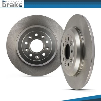 2X Fits 1998-2001 2002 2003 2004 Chevrolet S10 Rear Solid Brake Rotors Discs - Image 1 of 4