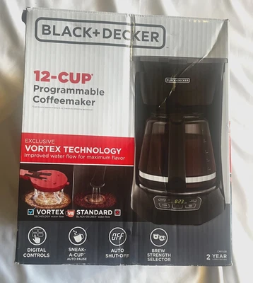 Black & Decker Cafetera 12 Tazas Tecnología Vortex, Caja Abierta Nueva Foto 1 de 4