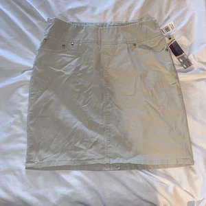 JAG JEANS Women Pull On Stone Khaki Ingram Skirt Size 16 NWT Preppy - Picture 1 of 7
