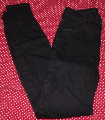 American Eagle Jeans Womens 2 Black Next Level Stretch Curvy Hi-Rise Jegging - Image 1 of 4