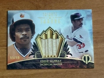 2014 Topps Tribute #THRONE-EMU Eddie Murray Tribute to the Throne Relics #/99 - Image 1 of 2