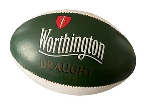 WORTHINGTON BITTER RUGBY BALL Vintage Rare Worthingtons Draught Beer Advertising - Picture 1 of 15