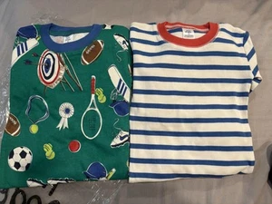Two Mini Boden Boys Long Sleeve/Long Pant Pajamas Size 7 Y - Picture 1 of 5