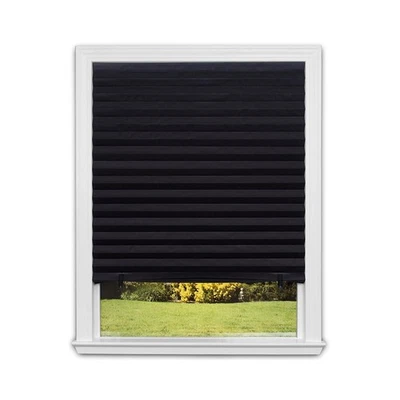 Sin Herramientas Original Blackout Plisado Papel Tono Negro, 36" W x 72" L, Paquete de 6 Foto 1 de 4