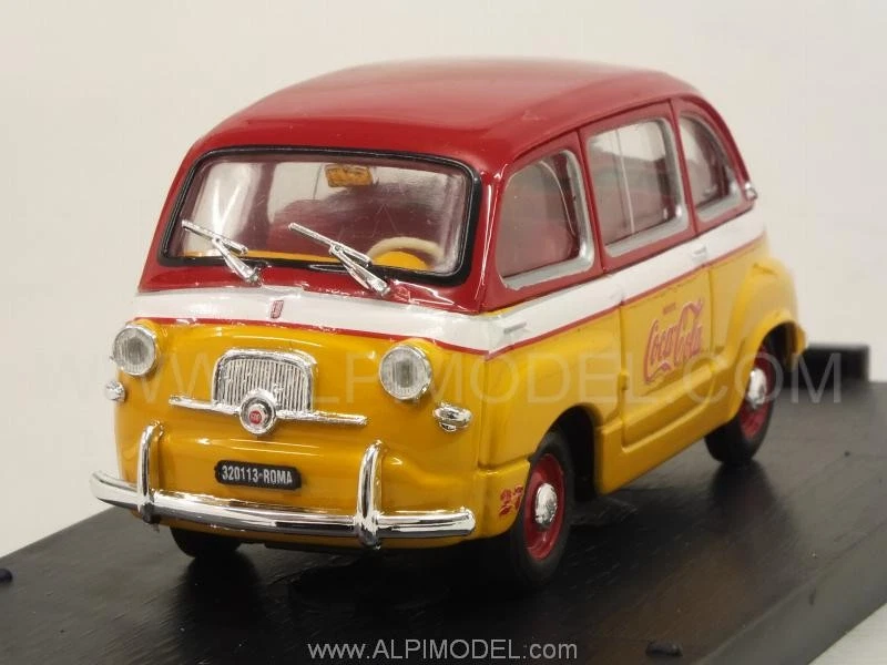 Fiat 600 D Coca Cola-Olimpiadi Roma 1960 1:43 BRUMM R482 - Immagine 1 di 1