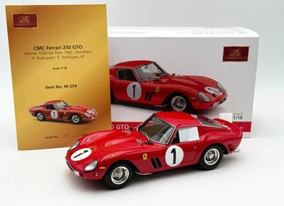 *M-254 - Ferrari 250 GTO 1000km Paris Montlhéry Rodriguez #1 - 1:18 model by CMC - Image 1 of 4