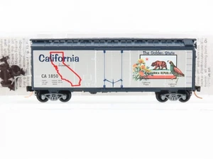 N Scale Micro-Trains MTL 21330 CA California State 40' Plug Door Box Car #1850 - Picture 1 of 7