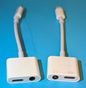 2 pack Apple MFi Certified Lightning to 3.5mm Headphones Jack Adapter for iPhone - Picture 1 of 3