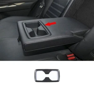 Rear Drinking Glass Panel Cover Trim Black Wood Grain 2019-2023 For Toyota RAV4 - Picture 1 of 4