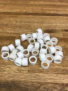 Lot Of 36 Arlington EMT50, 1/2”, White, Plastic,Push-On, EMT Conduit Bushing - Picture 1 of 1