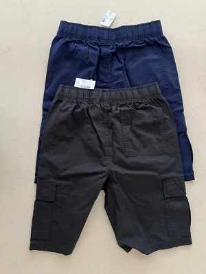 Lot 2 Pairs Children’s Place Cargo Shorts NWT black and navy Size 14 - Image 1 of 3