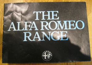 ALFA ROMEO BROCHURE. ALFASUD, SPRINT VELOCE, GUILIETTA, ALFETTA, GTV, ALFA 6. - Picture 1 of 5
