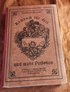 1936 German Cookbook Kochbuch Fur Drei Und Mehr Personen Lamprecht H - Picture 1 of 19