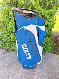 N-I-B Indianapolis Colts Wilson NFL Xtra Cart Golf Bag 14-Way Top, 7 pockets - Picture 1 of 3
