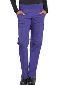 Grape Cherokee Scrubs Workwear Professionals Mid Rise Pull On Pant WW170 GRP - Picture 1 of 5