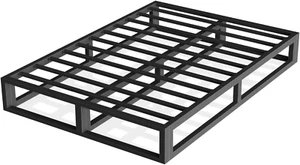 6 Inch Queen Bed Frame with Steel Slat Support, Low Profile Queen Metal Platform - Picture 1 of 8