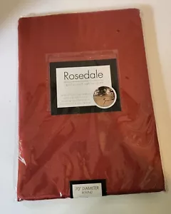 Benson Mills Rosedale Easy Care Spill Proof Tablecloth 70” In Round Red - Picture 1 of 5