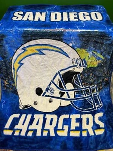 NFL San Diego (Los Angeles) Chargers Plush Throw Blanket - Picture 1 of 3