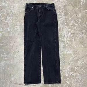Pantalones de mezclilla Wrangler Jeans 32x32 negros 933 plateados vaqueros etiqueta 32x34 - Imagen 1 de 13