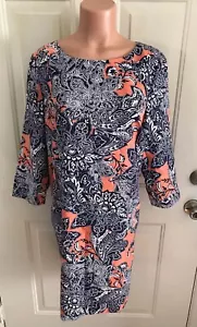 THE LIMITED, Size XL, Lined Dress with 3/4 Sleeves and Back Accent Zipper. NEW. - Picture 1 of 12