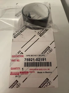 OEM NEW 2014-2019 Toyota Corolla Black Tape for Right Side Door 75921-02191 - Bild 1 von 1