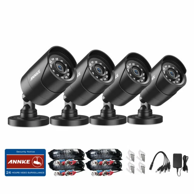 ANNKE DN41R+C51BH*4 Indoor/Outdoor Bullet Security Camera