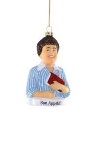 Cody Foster Julia Child Glass Christmas Tree Ornament Decor - Picture 1 of 1
