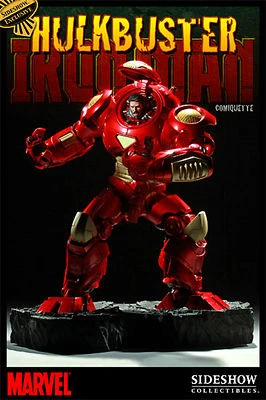SIDESHOW 独家 HULKBUSTER 钢铁侠 COMIQUETTE 雕像复仇者电影半身像 — 第 1/4 张图片