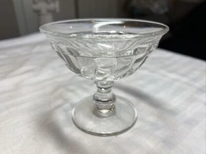Colony By Fostoria, Heavy Swirl Clear, Sherbert Glass, 3 1/2”, Multiples Avail - Picture 1 of 7