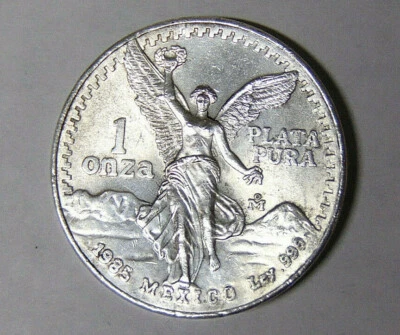 1985 Mexico Libertad Silver Onza .999 Fine Silver 1 oz  Uncirculated (52521) - Image 1 of 3