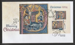 Australia 2024 : Merry Christmas 2024 - First Day Cover with Minisheet. - Picture 1 of 1