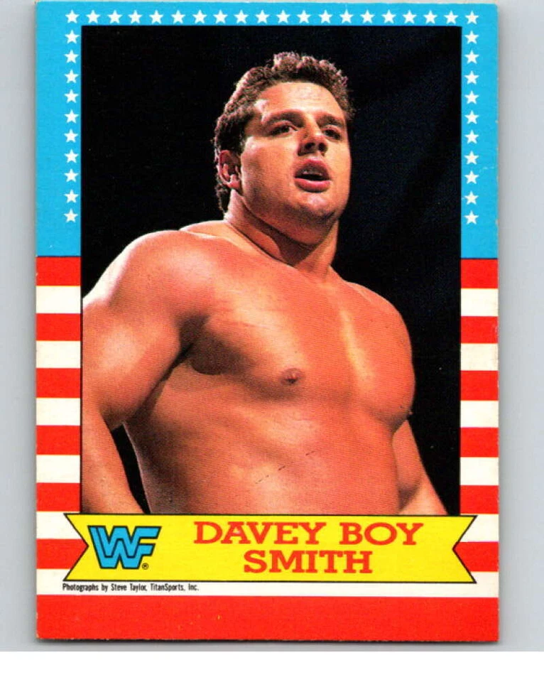 1987 O-Pee-Chee WWF #19 Davey Boy Smith  V69451 - Image 1 of 2