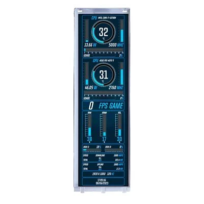 14.5 in Touch White LCD Monitor For PC Case DIY Y70 Aida64 CPU GPU Monitor - Image 1 of 4