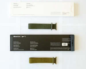 2 Apple Nike Sport Loop Band OEM 42mm 44mm 45MM 46MM Cargo Khaki & Olive Flak - Zdjęcie 1 z 5
