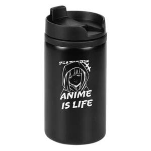 Bicchiere da viaggio Anime is Life Girl Otaku inciso al laser termico tazza caffè - Foto 1 di 3