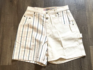 Vintage 90's Zena Hi Rise Denim Mom Jean Shorts Juniors size 11 Red,White & Blue - Picture 1 of 15